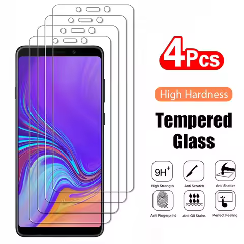 4PCS Tempered Glass For Samsung Galaxy A3 A5 A7 A6 A8 J4 J6 Plus 2018 J2 J3 J5 J7 2016 A750 A9 2018 