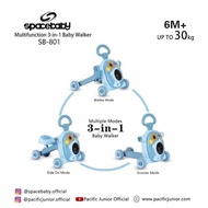 Space baby 801 push walker belajar jalan skuter sepeda anak makassar