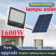 【Ready Stock】1600W lampu solar Spotlight Outdoor Waterproof lamp For Garden Street Landscape Solar Light