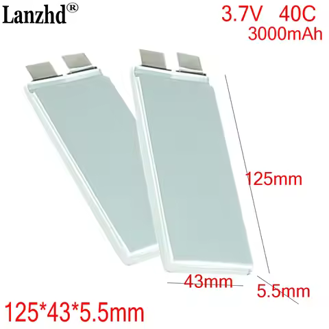 1-15pcs 5543125 High Rate 40C Li Battery 3000mAh Rechargeable Battery 3.7V For Starting Power Supply