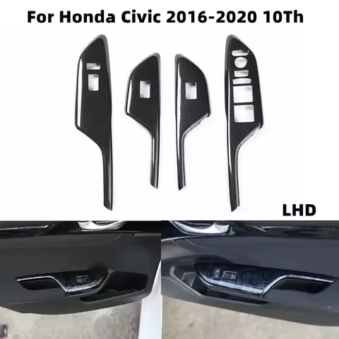 For Honda Civic 10Th 2016-2020 Accessories Armrest Window Rise Lift Down Control Switch Door Lock Pa