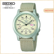Seiko (SEIKO) Mens SNK803 Seiko 5 Quartz Watch with Beige Canvas Strap