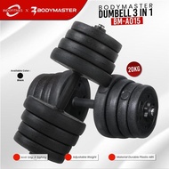 Latest Bodymaster 20Kg 40Kg Bm-A015 Adjustable Dumbell Barbell Abs Pvc Dumbbell
