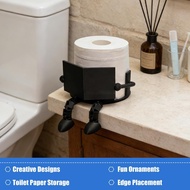 Reading Toilet Paper Holder Buddy,creative Shape Cartoon Storage Paper Holder,hilarious Toilet C0a7