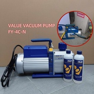 8.84CFM VALUE VACUUM PUMP FY-4C-N 1/2HP SINGLE STAGE AIR CONDITIONING REFRIGERATION MAINTENANCE 220V