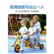 Kindergarten tricycle, children's outdoor vehicle, two-seater with a bucket, can carry passengers2-8