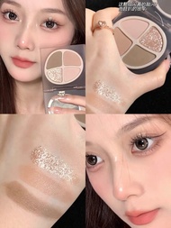 Joocyee Eye Shadow Palette Amber Shell Natural Four Color Eight Color Makeup Contour Blush Highlight