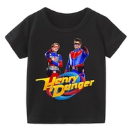 2022 Summer Cotton Henry Danger Cotton Girl T-Shirt Kids Boy Clothing Unisex Short Sleeve NYSO