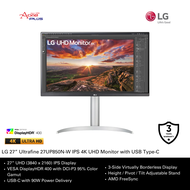 (AONE PLUS SS2) LG 27” Ultrafine 27UP850N-W IPS 4K UHD Monitor with USB Type-C