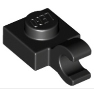 Part Lego 61252 6019 Plate Modified 1 x 1 with Open O Clip/U Clip (Horizontal Grip)