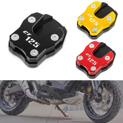 For HONDA CT 125 CT125 CT-125 Motorcycle Kickstand Enlarger Pad Support Side Stand Extension Plate A