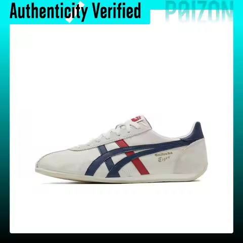 Onitsuka Tiger Runspark Leather Slip Resistant Lightweight Low top Casual City Commuting Running Sho