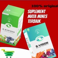 (SMART VISION) S-EYETECH &amp; S-VISION Suplemen Obat Mata Minus/Silinder