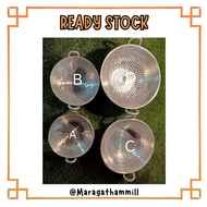 ALUMINIUM POTTU KADAI WITH DOUBLE HANDLE / INDIAN WOK / PERIUK BELANGA