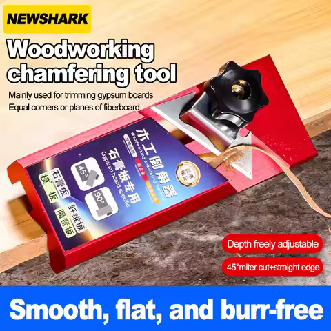 45 Degree Wood Board Chamfering Hand Planer Gypsum Board Straight Edge Trimming Mini Planer Handmade