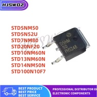 5PCS STD100N10F7 STD5NM50 STD5N52U STD7NM80 STD13NM60N STD14NM50N STD10NM60N STD20NF20 TO-252 MOS In