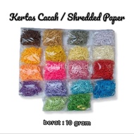 Terlaris! [10 GRAM] KERTAS CACAH KERTAS SERUT SHREDDED PAPER KERTAS