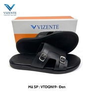 [ Genuine ] VIZENTE high-quality cowhide cross-strap sandals code VTDQN09-22-20 - 3-month leather wa