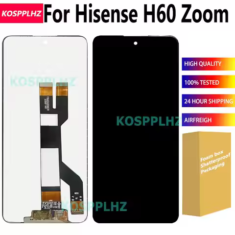For Hisense H60 Zoom HLTE323E Phone LCD Screen Touch Glass Panel Replacement Black Display for Scree