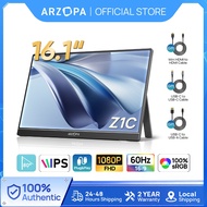 ARZOPA Z1C Portable Monitor 100% sRGB Kickstand For PC/Mac/Laptop/Xbox (16.1"/1/1080P FHD)