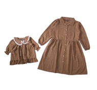 [AliShop]- Tunik couple ibu anak // Aliyana couple set matt crinkle airflow // Baju ibu dan anak ful