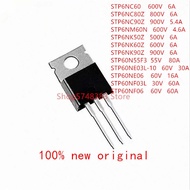 5PCS STP6NC60 STP6NC80Z STP6NC90Z STP6NM60N STP6NK50Z STP6NK60Z STP6NK90Z STP60N55F3 STP60NE03L STP6