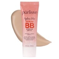 purlisse Ageless Glow Serum BB Cream SPF 40 : Clean & Cruelty-Free, Full & Flawless Coverage, Hydrat
