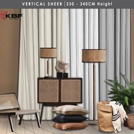 Asmanicurtain Sheer 4 Mix Curtain Window Ready Made Hook Eyelet (330cm-340cm)