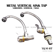Metal Vertical Sink Tap/ Wall Sink Tap/ Faucet/ Sink Tap/ Kepala Paip/ Paip Sinki