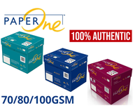 Paper One 70gsm 80gsm 100gsm short letter long legal A4 A3 bond paper PaperOne PER BOX