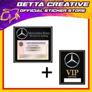Mercedes Car Logo  Bundle Roadtax +  VIP CARCOMBO [ Betta Creative ]