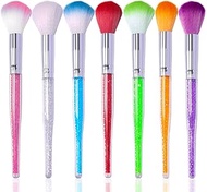 7pcs Nail Dust Brush Nail Art Brush Nail Powder Brush Nail Brushes for Cleaning Dust Makeup Dipping 