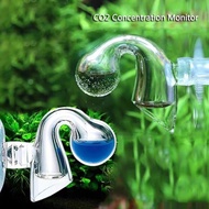 Glass Aquarium CO2 Indicator Fish Tank Liquid Tester Monitor Plants Grass CO2 System Drop Checker  For Fish Tank