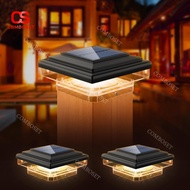 Luxury Square Solar Pillar Light for Garden