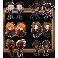  Limbus Company Acrylic Charms Set 02 | Unofficial Fan Merch | Meursault, Heathcliff, Ishmael, Rodio