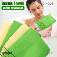 QINJUE Bath Glove, Simple Portable Shower Bath Scrub Glove,  Coarse Grain Body Scrub Glove Adults