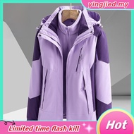 Outdoor Jacket Woman Baju Sejuk Jaket Perempuan Kalis Air Waterproof Windproof Hiking Camping 衝鋒衣女