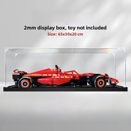 Acrylic Display Case Suitable for Lego 42207 Ferrari SF-24 Racing Driver Figure Storage Box Model Sh