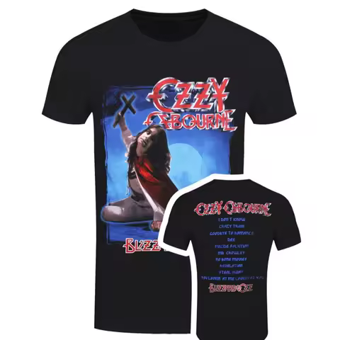 Ozzy Osbourne Graphic Cotton T-shirt Unisex Summer Short Sleeve Fashion Brand Tee Luxury Casual Vint
