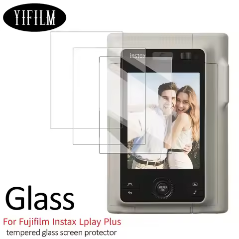 1-3PCS HD Clear 9H Tempered Glass for Fujifilm Instax Mini Evo/LiPlay/LiPlay Plus - Anti-Scratch LCD