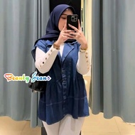 OVERSIZE VEST JACKET WOMEN'S DENIM JEANS VEST WOMEN'S JEANS VEST VINTAGE KOREAN STYLE CURRENT GEO VE