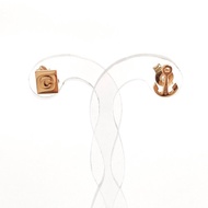 【日本直送．二手美品】CELINE 耳環 船錨造型 金屬 金色 不對稱 珠寶飾品