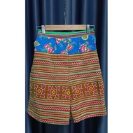 Hmong Fabric Shorts Hand-Embroidered Pattern