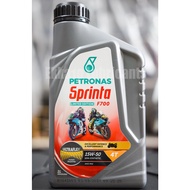 พร้อมส่ง โปรโมชั่น *ลาย Limited* Petronas Sprinta F700 4T 15W50 ขนาด 1 ลิตร น้ำมันเครื่องกึ่งสังเครา