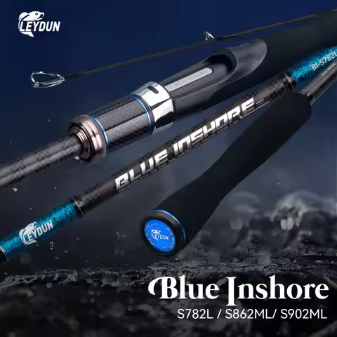 LEYDUN BLUE INSHORE Fishing Rods Inshore Breakwater Bass Rod S782L S862ML S902ML Saltwater light Fas