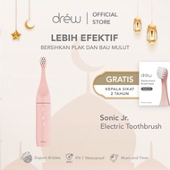 DREW Sonic Jr. - Electric Toothbrush - Sikat Gigi Elektrik Untuk Anak 1- 12 Tahun - Pink