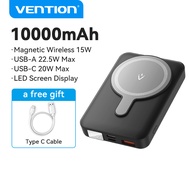 Vention 10000mAh Magnetic Powerbank Wireless Mini Power Bank Portable Power Station Charger Battery