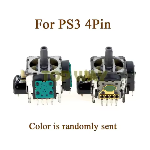 2PCS Origianl Used 4Pin 3D Rocker 3D Analog Joystick Sensor Module For PlayStation 3 Controller For 