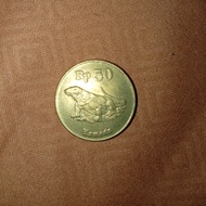 uang kuno 50 rupiah komodo 1996