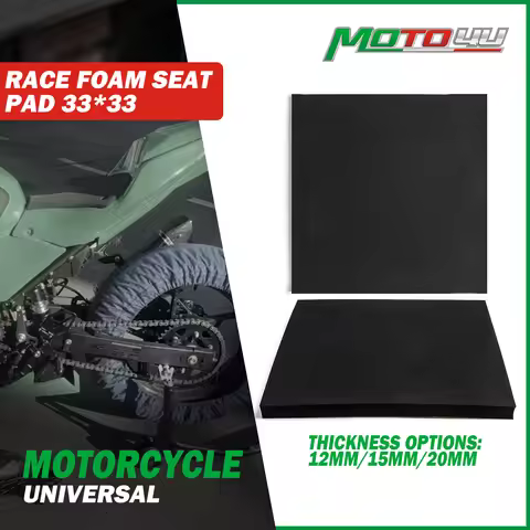 33x33CM Universal Motorcycle Foam Seat Race Fairing Square Seats Pad Adhesive Racing Parts